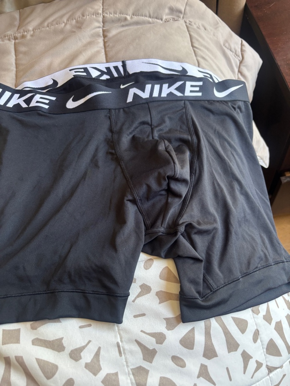 Nike Black Boxer Briefs with White Logo Waistband